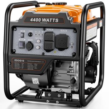 Mutaomay 4400W Gas Powered Portable Inverter Generator with ECO Mode, RV Ready Outlet, Quiet Operation for Home Backup and Camping