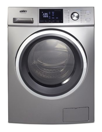 24" Wide 115V Washer/Dryer Combo, Stainless Steel Look
