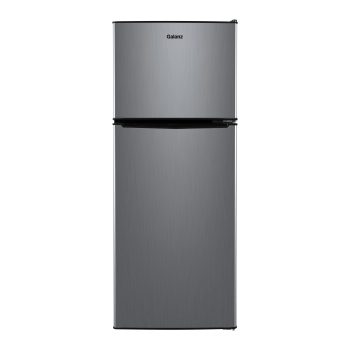 Galanz 4.6 cu ft Stainless Steel Mini Fridge with Freezercompact, energy-efficient refrigerator ideal for dorms, offices, and small spaces.