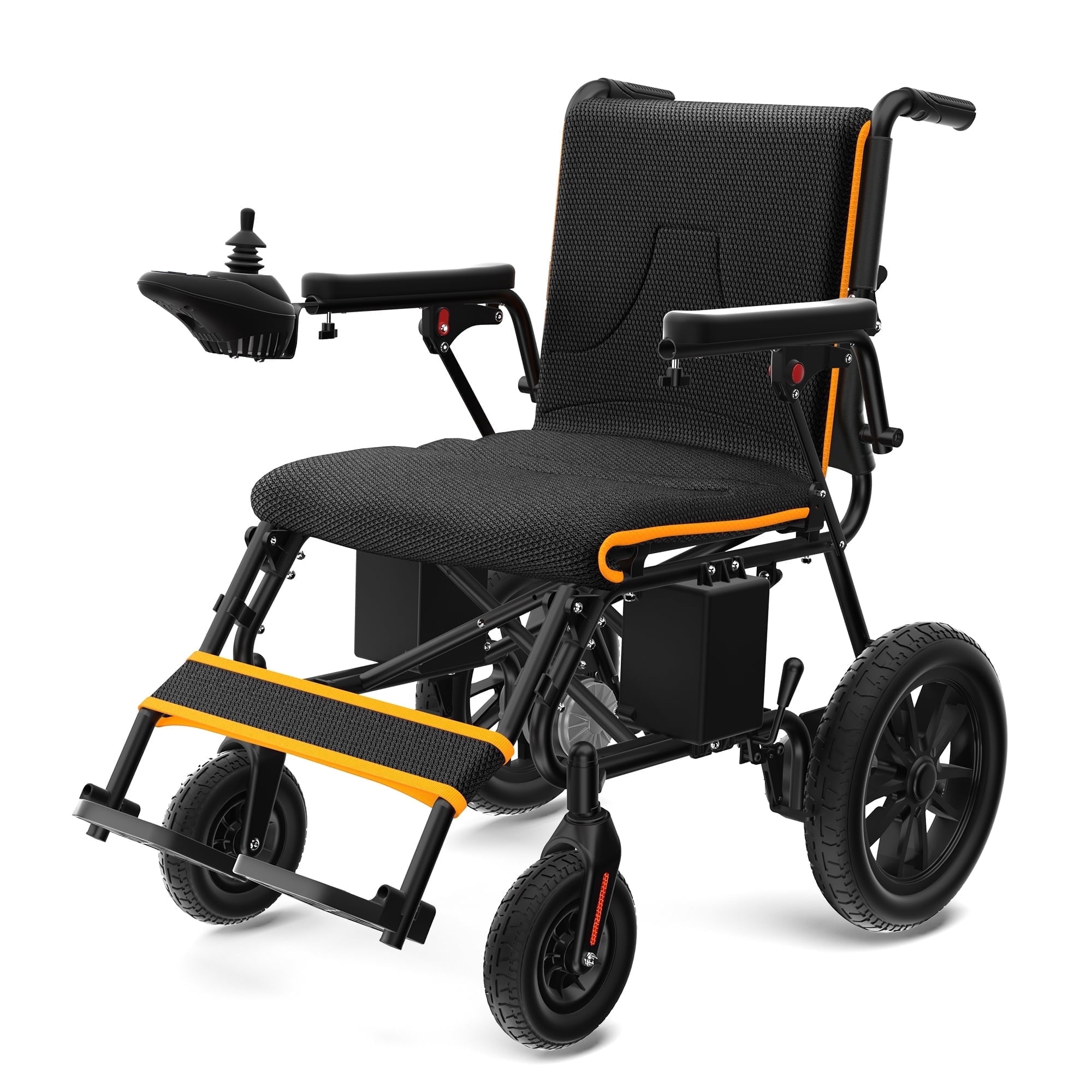 Primy Electric Wheelchairs for Adults, Foldable Motorized Wheelchair for Seniors, 20 Miles Longer Travel Range, All Terrain Portable Power Wheelchair, 350 Lbs Capacity