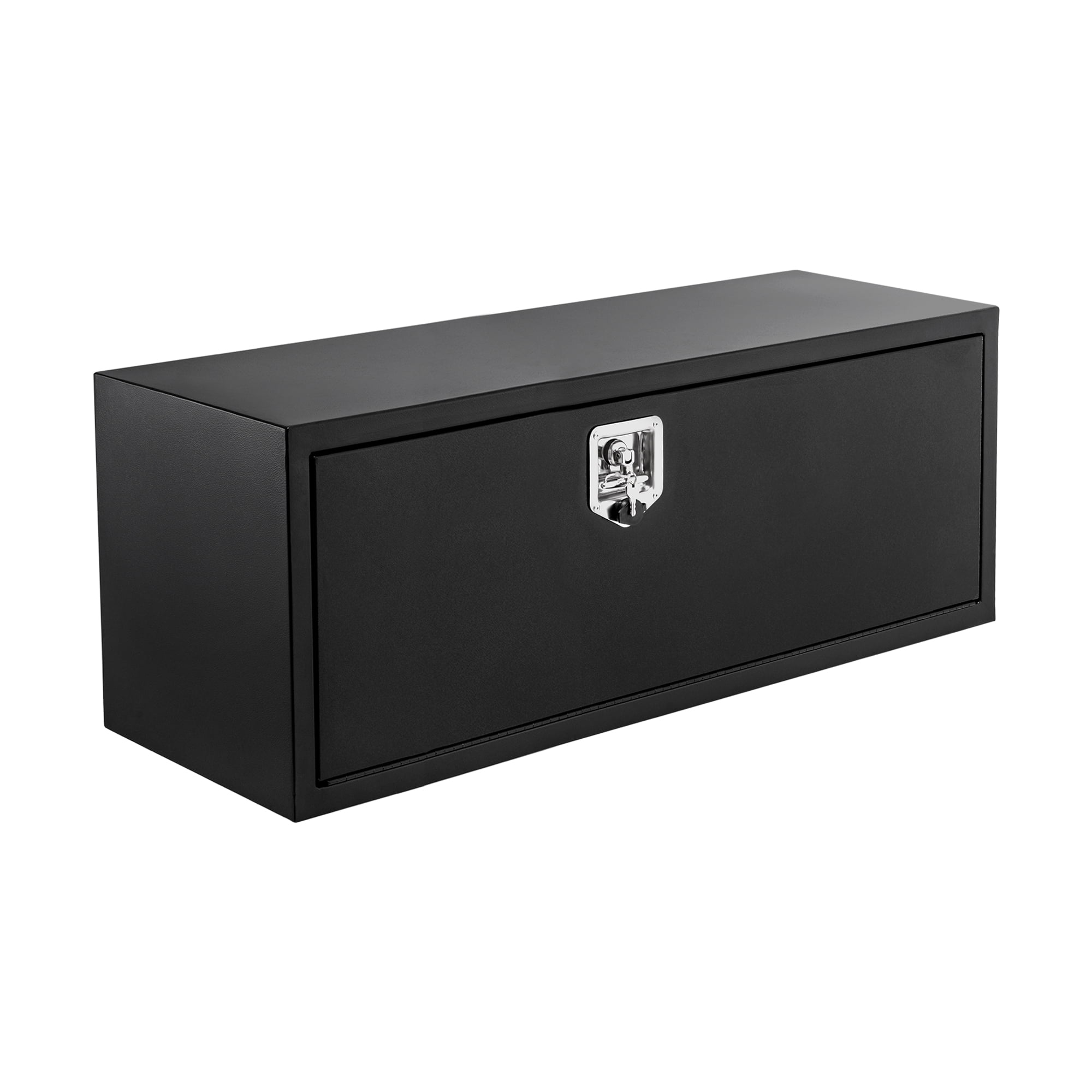 Heavy Duty Waterproof Black Steel Underbody Truck Tool Box with Secure Lock – Durable Truck Bed Storage Chest – Tool Organizer for Pickup & Utility Vehicles