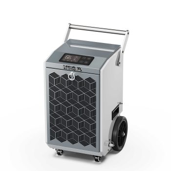 Moiswell 160 Pints Commercial Dehumidifier with Pump Heavy-Duty Moisture Control for Basement Warehouse, Industry Water Damage Unit, Auto Defrost