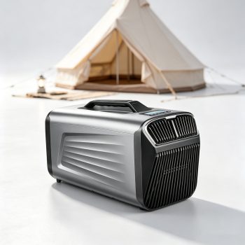 OUTOHOME 5200BTU Portable Tent Air Conditioner for Camping Outdoor and Indoor Use, 400W Consumption Quiet Air conditoning For Truck RV Van and Car Cooling, Small AC for Garage and Pet(Dark Silver)