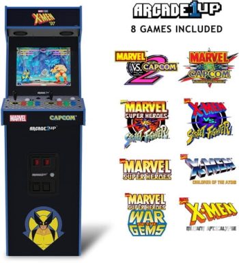 Arcade1Up Marvel vs. Capcom 8 Games in 1 Arcade Machine, X-Men '97 Edition