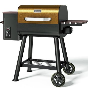 KingChii 456 SQ.in. Wood Pellet Grill & Smoker with UPDATED Control Panel PID 3.0 Automatic Temperature Control