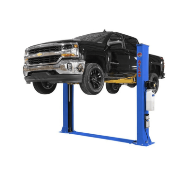 Atlas Automotive Equipment PVL9BP Platinum 2-Post Commercial Grade Vehicle Lift, 96 Minimum Ceiling Height, ALI Certified, 9,000lb Capacity, Base Plate Design, ALLY Power Unit, For Low Ceiling Use