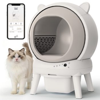 70 L Automatic Cat Litter Box Self Cleaning for Multiple Cats, with Safety Protection, App Control