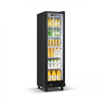 Yeego Commercial Beverage Refrigerator, 6.9 Cu.Ft Glass Door Drink Cooler withl LED Light, Adjustable Shelves, 32-50F, for Home Bar Office Store Restaurant