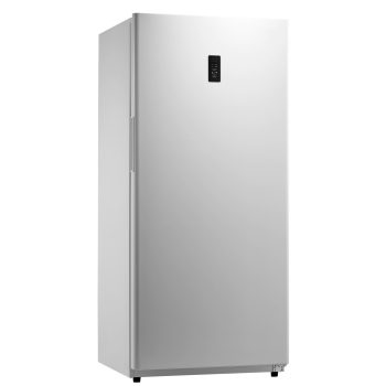 KFFKFF Convertible Upright Freezer/Refrigerator, 20.2 Cu.Ft Frost-Free Unit with Temperature Control, Open Door Alarm, Adjustable Shelves, and LED Lighting for Kitchen, Office, or Garage Use