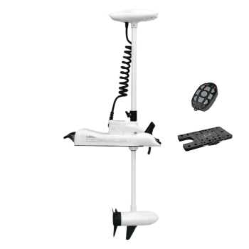 HASWING OUTDOOR Electric Trolling Motor 12V 55LB 48 Inch Shaft Cayman Bow Mount Boat Fishing Saltwater Freshwater with Remote Control and Quick Release Bracket