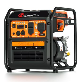 KingChii 4500W Inverter Generator Gas Powered, CO Sensor, ECO Mode, 30A RV Ready Outlet, Portable Outdoor Power Equipment for Camping & Home Backup, EPA Compliant