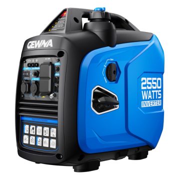 Gewna 2550W Gas Inverter Generator,Portable & Quiet,Low Oil for Home Use, Camping, Outdoor,Blue