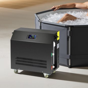 JHKNNK 1150W Smart Water Chiller, 3-40 Portable Ice Bath Chiller with WiFi APP Control, Built-in Filter Ozone Circulation Pump for Cold Plunge Hydroponics Tub Cooling