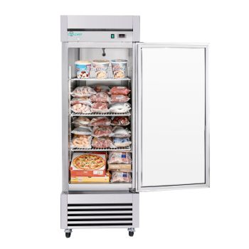 HUMEHA 27" Solid Door Stainless Steel Reach-In freezer ETL