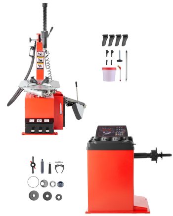 KFFKFF Electric Tire Changer with 18" Spindle, Durable Design, 1.5 HP Motor, Tire Balancer with Auto Calibration, Suitable for Sedans, SUVs, and Pickup Trucks