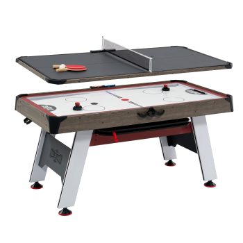 5.5 ft. Arcade Air Hockey Table and Tennis Top 2-in-1 with Accessories,by Hall of Games
