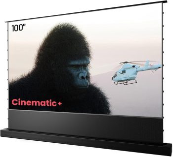 Open Box ALR-F210C 100" Motorized Floor Rising ALR Ultra Short Throw Projector Screen, 4K/8K 3D
