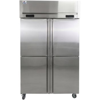 48-Inch Commercial Dual-Temperature Reach-In Refrigerator and Freezer, 4 Solid Doors, 36 Cu. Ft., NSF/ETL