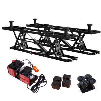 Bullenfity Portable Hydraulic Car Lift 9000 lbs Capacity 28 in Max Height 120V Auto Scissor Lift for Home Garage Sedan SUV Truck