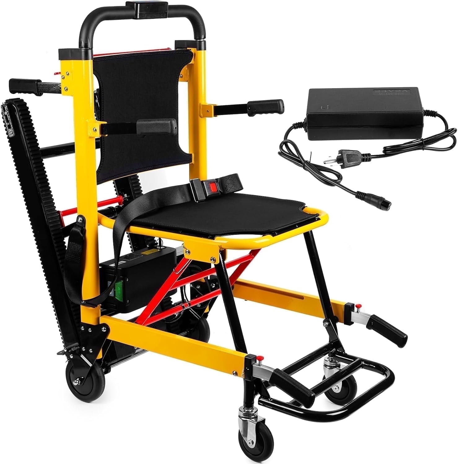 Ecojoy Portable Electric Chair, Track Climbing Wheelchair, Assist Stair Chair Electric Wheelchair, 440 lb Limit