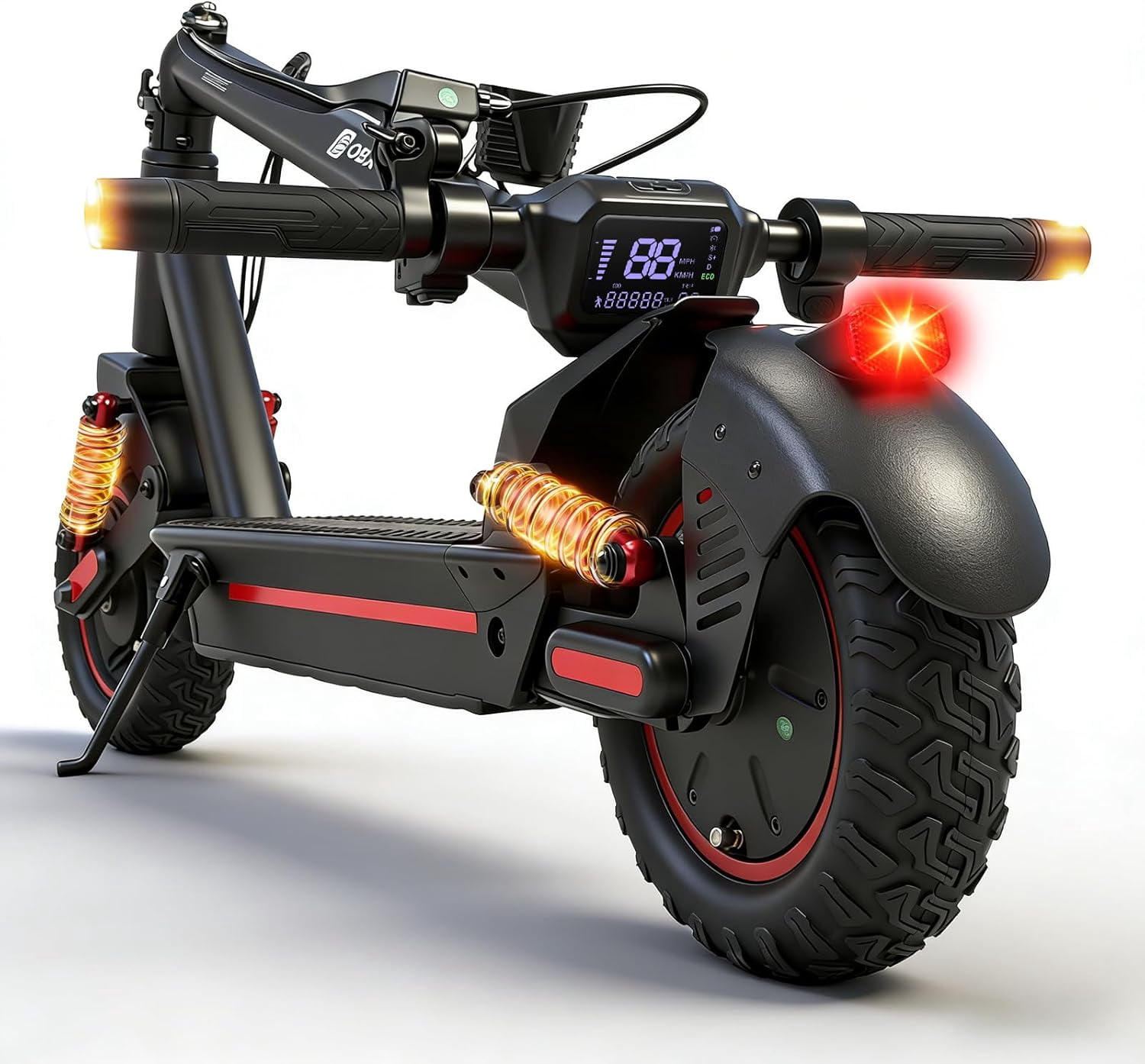 OBX 1200W Smart Electric Scooter for Adults, 30 MPH & 35 Miles Range, 10" Pneumatic Tires, Foldable Off-Road E-Scooter with App Control, Turn Signals,UL Certified