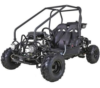 HHH UPGRADED GK110 110cc Go-Kart 4-Stroke Fully Automatic Gas 110cc Go-Kart with LED Lights, Reverse and 7 inch Tires ( Black color )