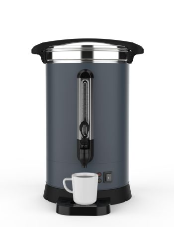 Garvee 120-Cup Commercial Coffee Maker, 18L/4.8 Gallon, Hot Water Dispenser, Gray
