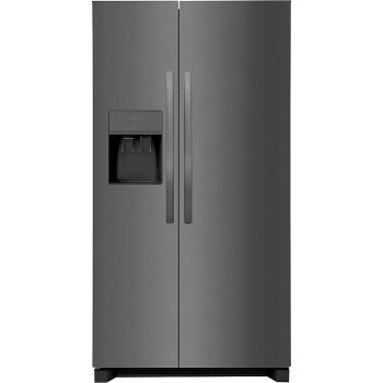 FrigidaireFRSS2623AD 26 Cu. Ft. 36" Standard Depth Side by Side Refrigerator, Black Stainless Steel